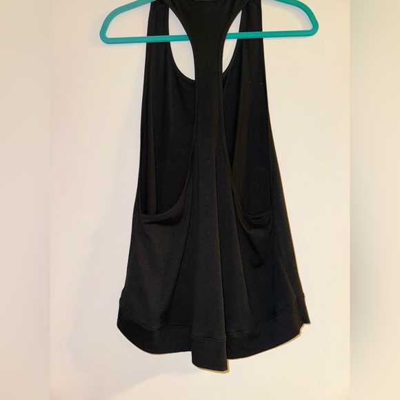 2/$10 Lulus Oversized Racerback Halter black, loose fitting tunic length size S - Picture 2 of 4